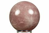 Polished Rose Quartz Sphere - Madagascar #344337-1